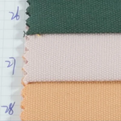 Moda estoque 100 tecido de algodão liso tecido tingido de lona para tecido de vestuário