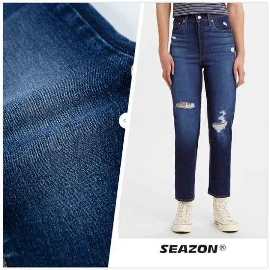 Zz0153 Linha mais vendida nos EUA Bci Algodão Poliéster Elastano Tecido Denim Cru para Jeans