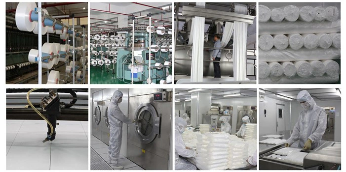 Dust Free Disposable 12inch Industrial Cleaning Cleanroom Polyester and Cellulose Wipes Nonwoven Fabric