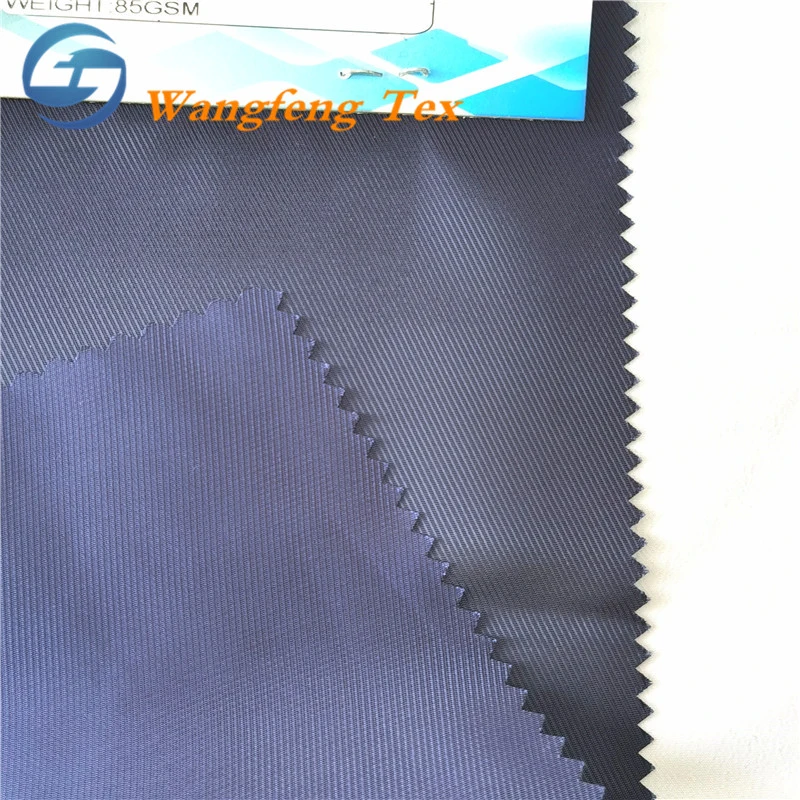 Ready Stock 55% Polyester 45% Viscose Two-Tone Color Twill Jacquard Herringbone Lining Cationic Fabric for Brand Uniform and Suit