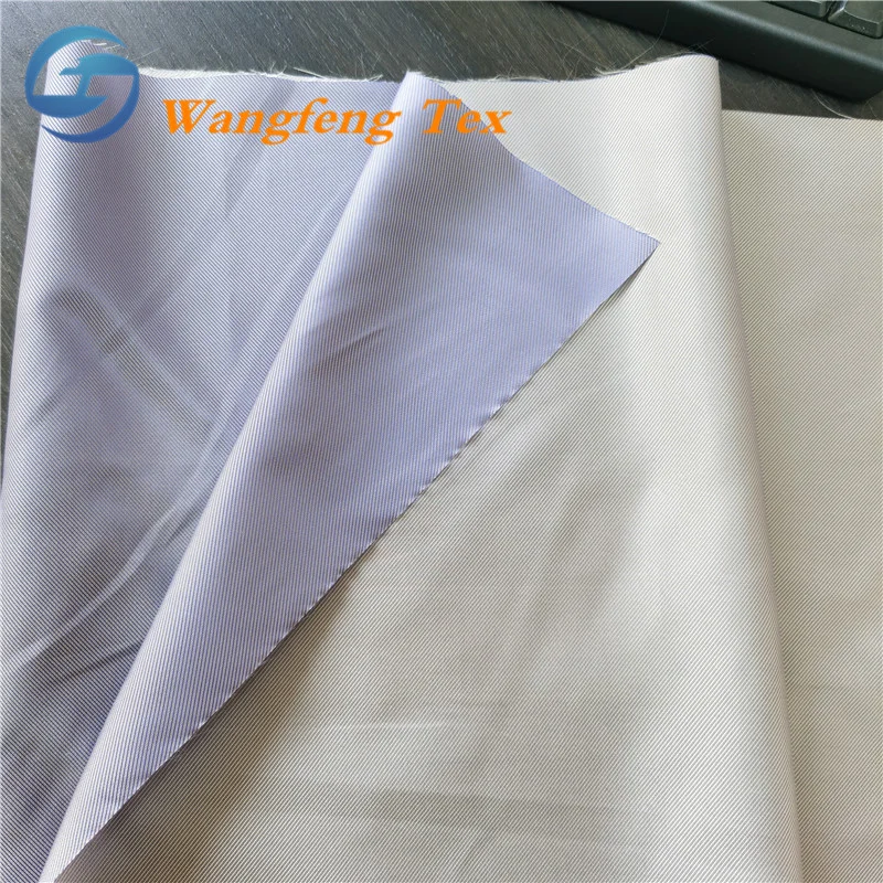 Ready Stock 55% Polyester 45% Viscose Two-Tone Color Twill Jacquard Herringbone Lining Cationic Fabric for Brand Uniform and Suit